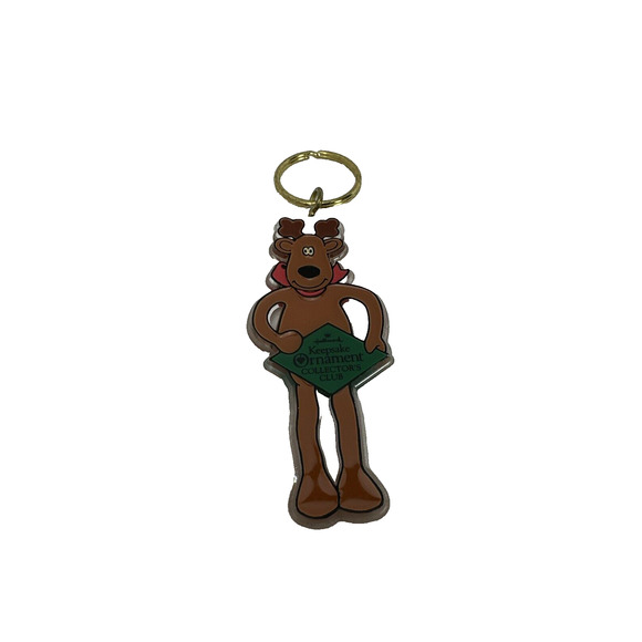 Hallmark Keepsake Collector Club Rodney Reindeer Keychain 1993 Vintage Christmas - Picture 5 of 5